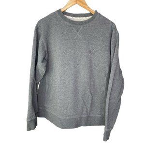 Huff crewneck sweater men’s gray with logo size Large L distressed